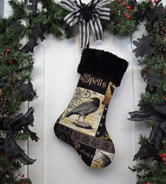 nevermore gothic stocking by working class punx
